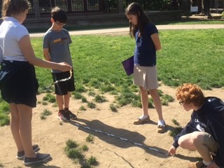 Measuring a 6th Grader's Height and Shadow for Their Proportions 